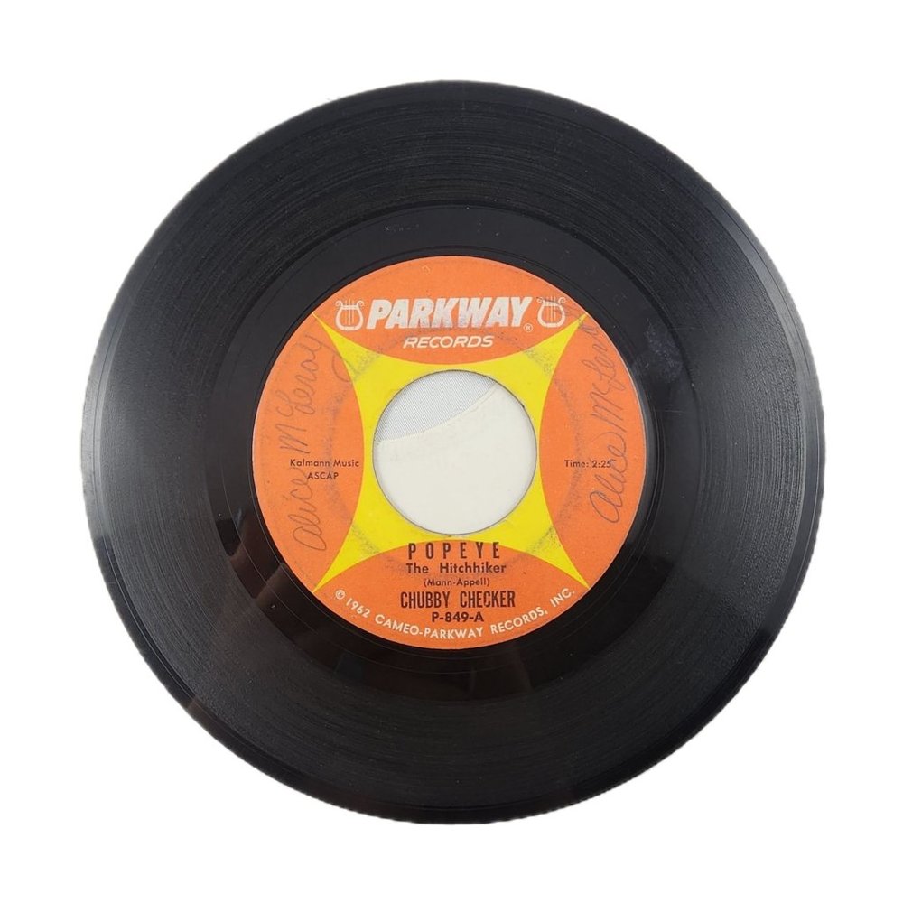 Vintage Chubby Checker 45 RPM Record Vinyl Popeye Limbo Rock 1962 7" Single